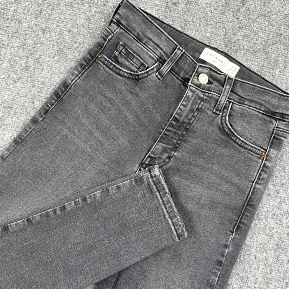 Topshop Jamie Jeans 26W x 30L Gray Wash High Waisted Skinny Made In Turkey Women